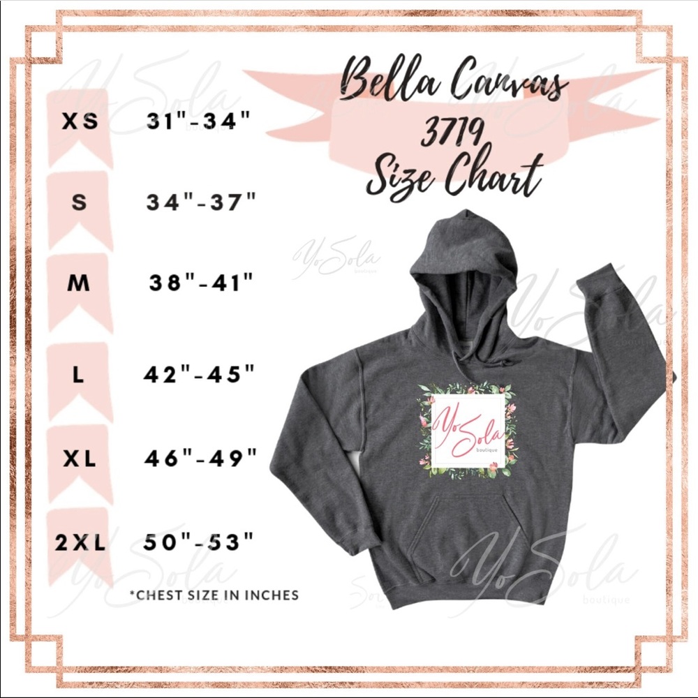 “She is Strong” Mauve Hoodie Pullover - Picture 2 of 2
